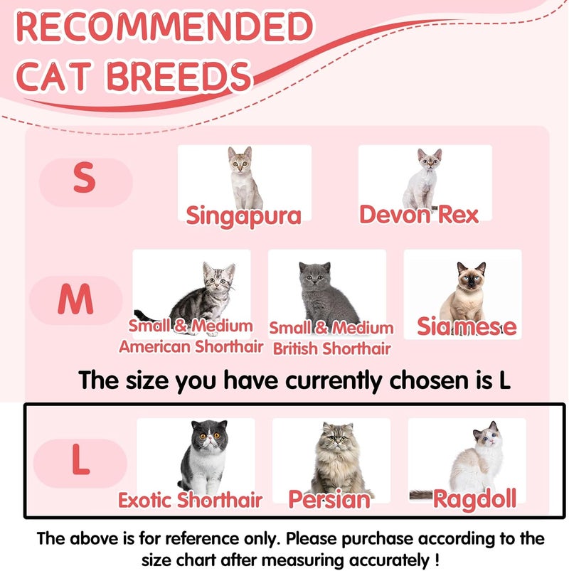 TZBEINN Cat Cone Collar Soft for Wound Healing for Large Cats(Exotic Shorthair Persian Ragdoll), Air Breathable Neck Recovery Cone Anti Scratch Licking, Adjustable Surgery Cat Head Cone Alternative - Image 2